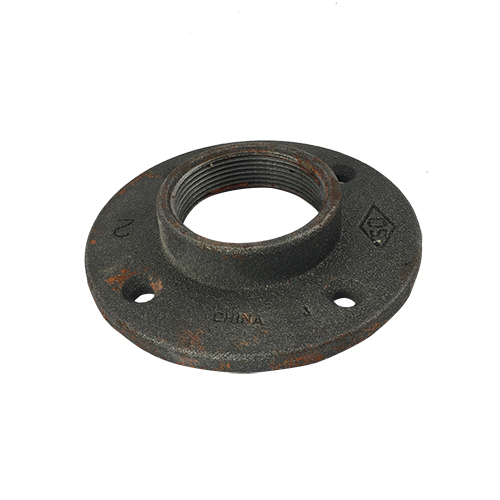 2 in Black Malleable Iron Floor Flange Gs