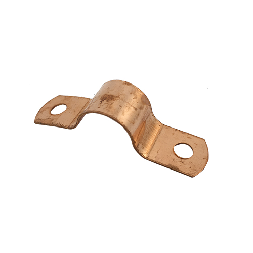 3/8 COP 2 HOLE PIPE STRAP