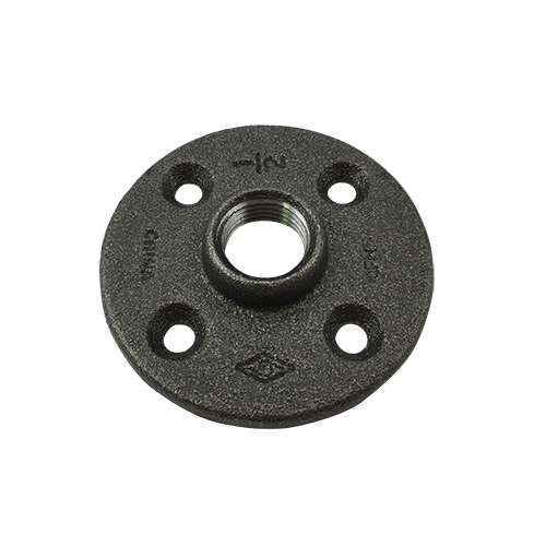 1/2 in Black Malleable Iron Floor Flange Gs