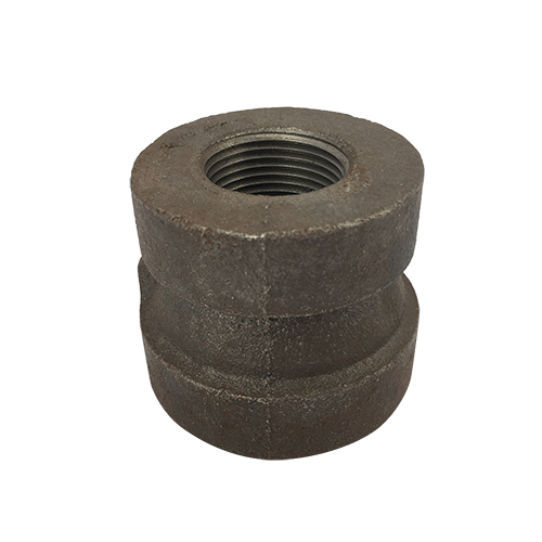 1-1/2 x 1 in Black Cast Iron Coupling