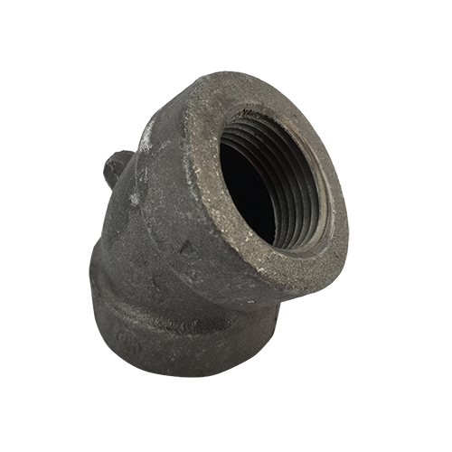 1 in Black Cast Iron 45 Elbow
