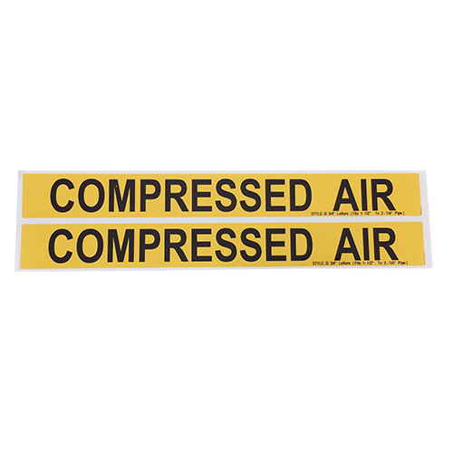 COMPRESSED AIR BLACK ON YELLOW STYL