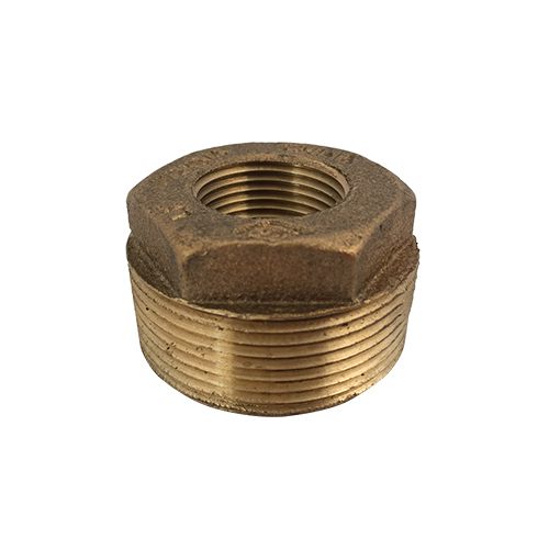 1-1/2 x 3/4 in Brass Hex Bushing Lead Free Gs