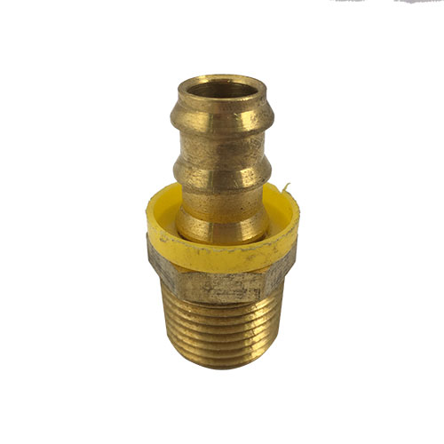 1/2 in Push-In Barb x Male Iron Brass