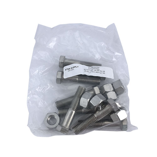 4" FLANGE 304 S.S. BOLT & NUT KIT