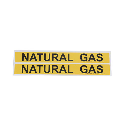 NATURAL GAS BLACK ON YELLOW STYLE B