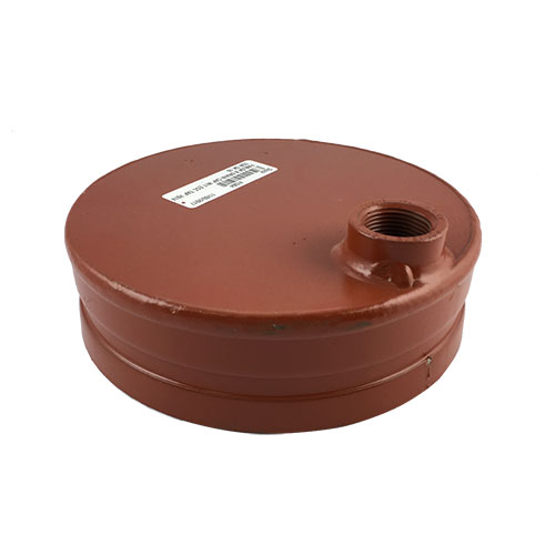 8 in Drain Cap W/ 1 in Eccentric Tap Sch 10