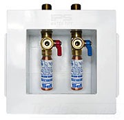 IPS&reg; 82371 FR-12 Washing Machine Outlet Box With 1/4 Turn Arrester Valves, 1/2 in Sweat