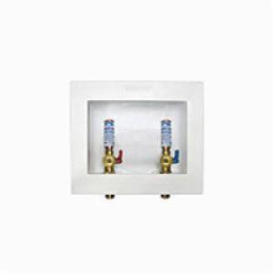 IPS&reg; 85706 Dual Drain Washing Machine Outlet Box With Hammer Arrester, 1/2 in Cpvc