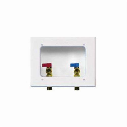 IPS&reg; 86162 Center Drain Washing Machine Outlet Box With Arrester, 1/2 in Sweat, 2 in Slipnut Drain