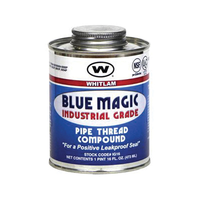 Whitlam&reg; Blue Magic IG16 Pipe Thread Sealant, 1 pt