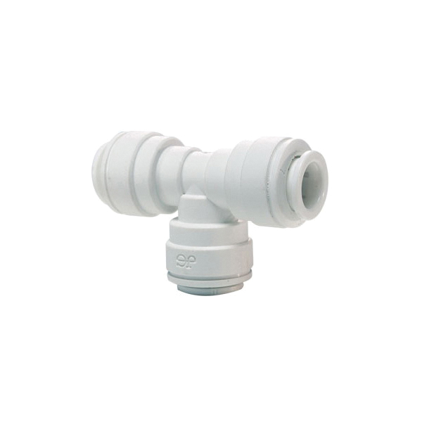John Guest&reg; Pp30120812W Tee, 3/8 x 1/4 x 3/8 in