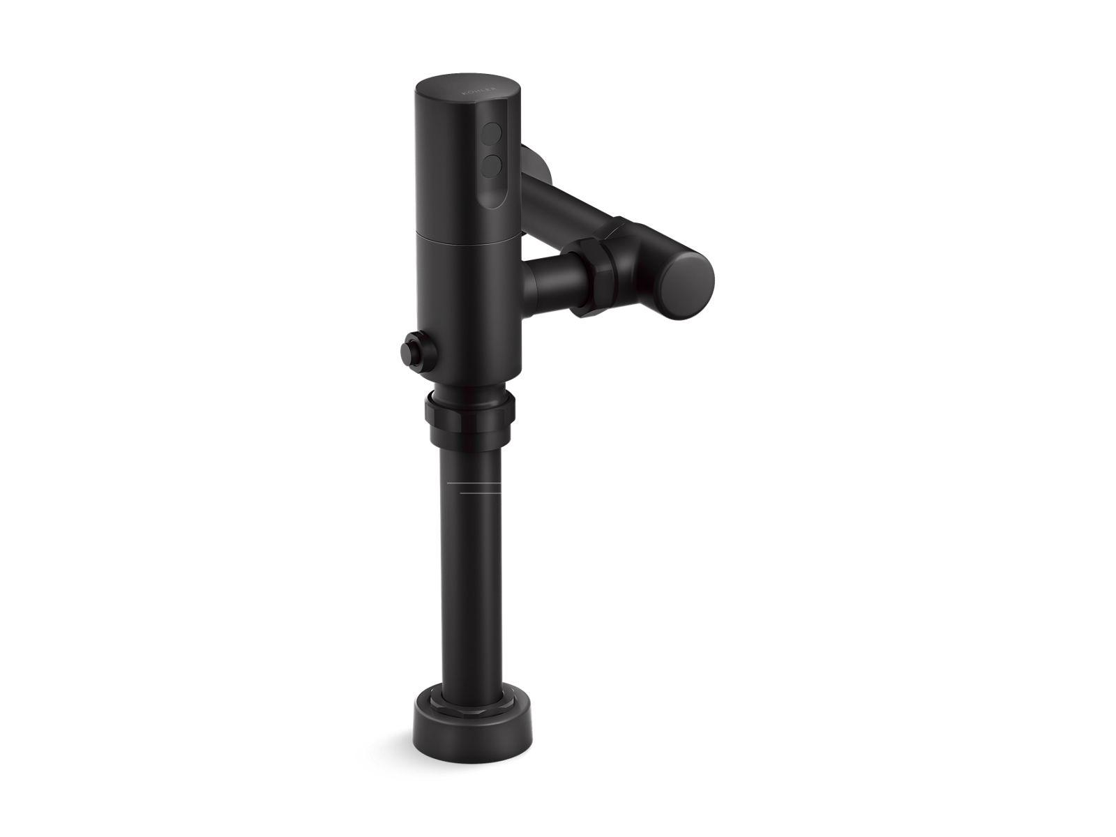 Kohler® 10TD00K10-BL Touchless Toilet Flushometer, Tripoint®, 1.5 V AA Lithium Battery, 1 gpf Flush Rate, 1 in Inlet, 1-1/2 in Spud, 35 psi Pressure, Matte Black