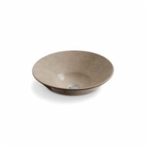 Kohler® 2200-HV Conical Bell® Vessel Bathroom Sink, Round Shape, 16-1/4 in W x 16-1/4 in D x 6-3/8 in H, Above-Counter Mount, Vitreous China, Boucle Tweed