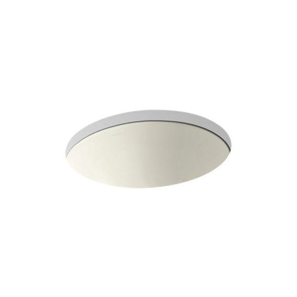 Kohler® 2205-G-96 Caxton® Bathroom Sink, Oval Shape, 19-1/4 in W x 16-1/8 in D x 8-1/4 in H, Vitreous China, Biscuit