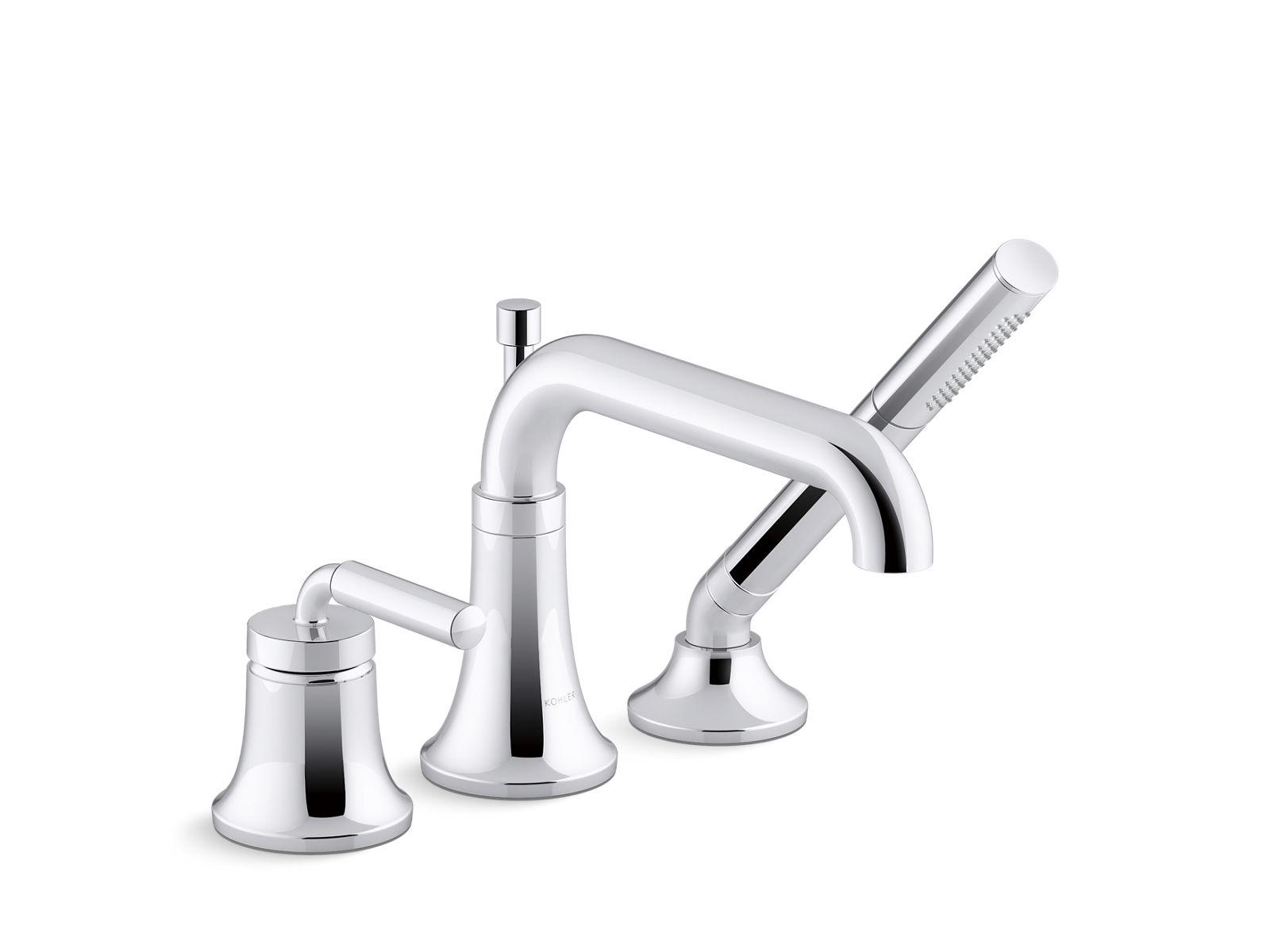 Kohler® 26441-4-CP 26441-4 Tone™ Faucet with Handshower, 1.75 gpm Flow Rate, 8-9/16 in Reach
