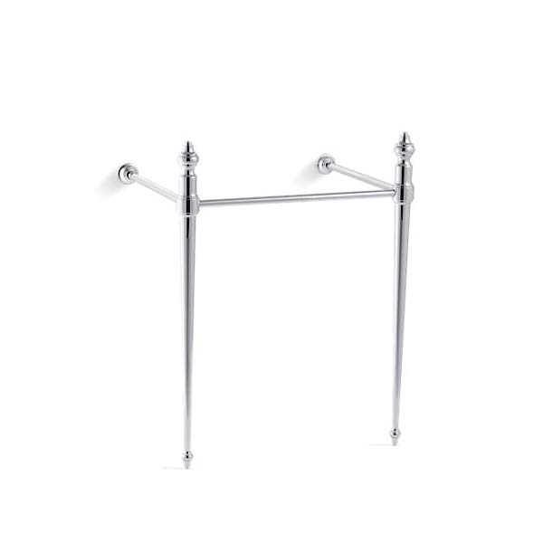 Kohler® 30010-CP Memoirs® Classic Console Table Leg, 22-15/16 in W x 19-7/8 in D Leg, Wall Mount, Solid Brass, Polished Chrome