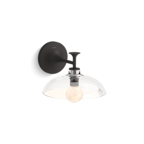 Kohler® 31768-SC01-BLL Light Sconce, (1) CFL Lamp, 120 VAC, Matte Black Housing