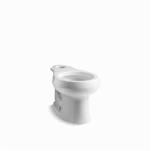 Kohler® 4197-0 Wellworth® Toilet Bowl, White, Round Front Shape, 12 in Rough-In, 14-1/2 in H Rim, 2.13 in Trapway