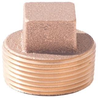 1/4 in Brass Thread Solid Plug Lead Free Gs