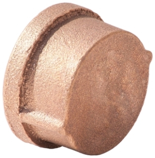 1/2 in Brass Cap Lead Free Gs