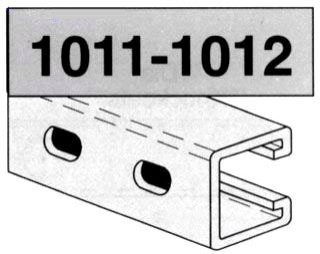 1 5/8 X 1 5/8 X 10 GALV SLOTTED; STRUT 12 GAUGE PHD 1011
