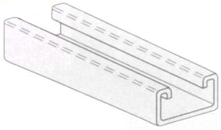 1 5/8 X 13/16 X 10 GALV SOLID STRUT