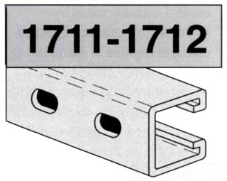 1 5/8 X 1 3/8 X 20 PAINTED SLOTTED; STRUT PHD 1712
