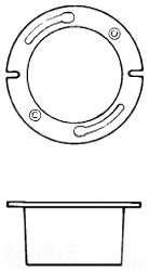 4X3 SVC CI CLOSET FLANGE CAULK