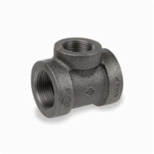 1 x 1/2 x 1 in Black Cast Iron Tee Gs