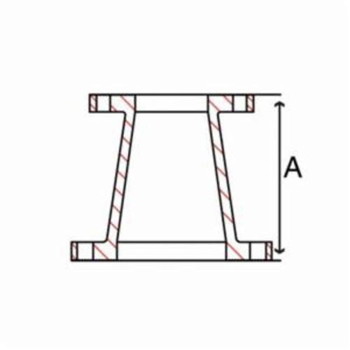 6 x 2-1/2 in Ductile Iron Concentric Reducer