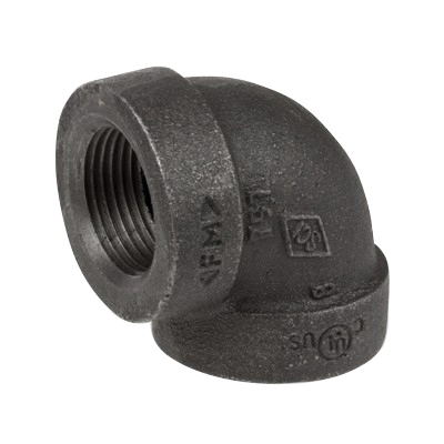 1 in Black Cast Iron 90 Elbow Gs