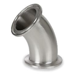 2-1/2 in Sanitary 304 45 Elbow Clamp End