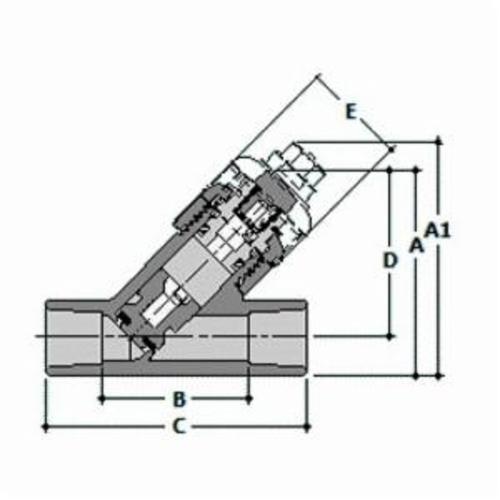 Spears® 1622-030C Y-Check Valve, 3 in