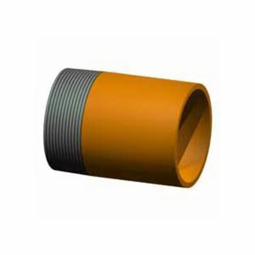 1 x 4 in Sch 40 GrvxThrd Adapter Nipple Black