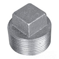 1-1/4 in Galvanized Square Head Solid Plug