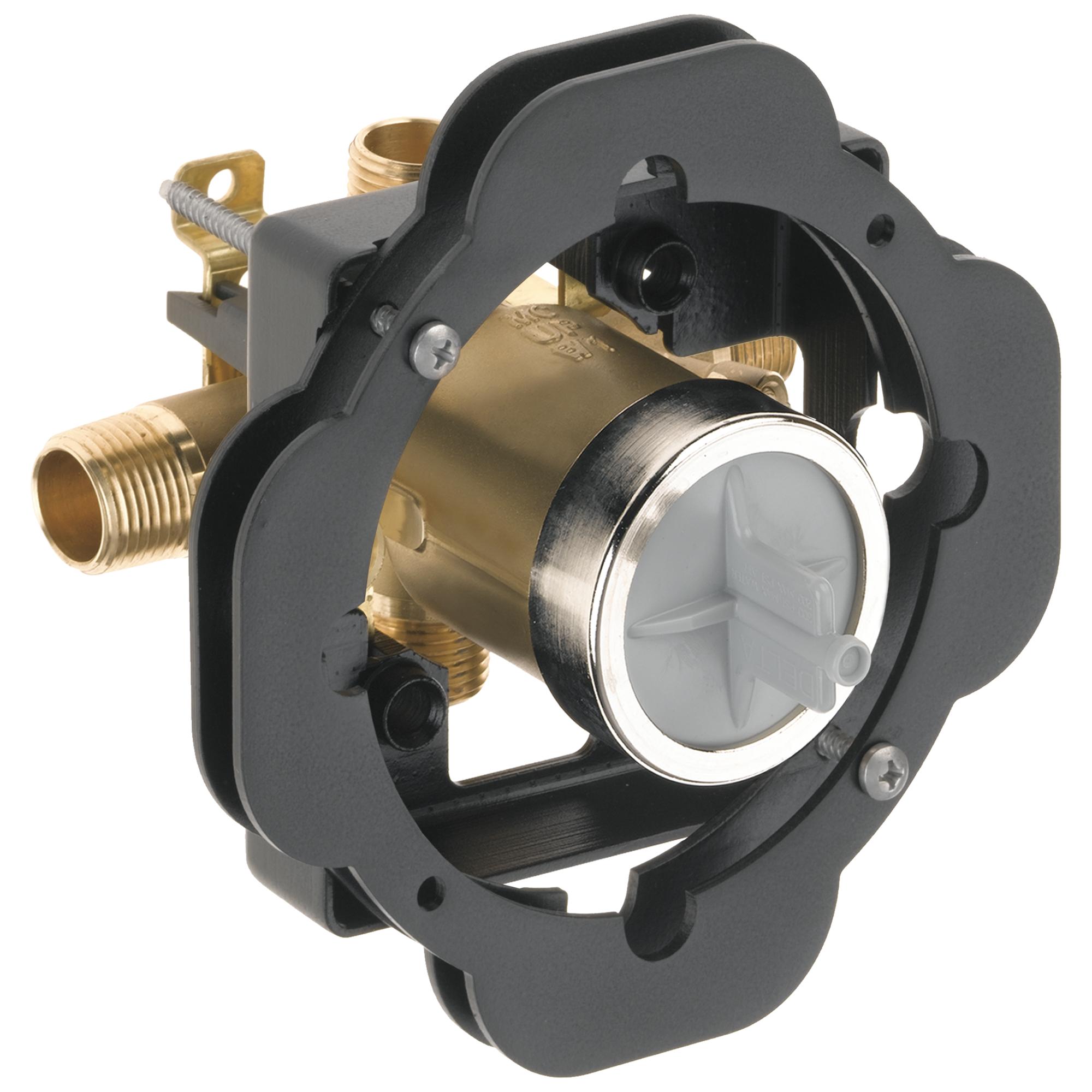 DELTA® R10000-UNWSBXT MultiChoice® Universal Tub and Shower Valve Body, 1/2 in Universal Inlet/Outlet, For Use With MultiChoice® Universal Single or Dual Function Trim, Forged Brass