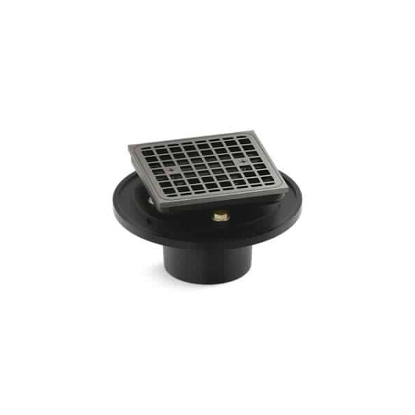 Kohler® 22673-BN Clearflo Tile-in Shower Drain, 4-9/16 in L, Brass/Cast Iron Drain