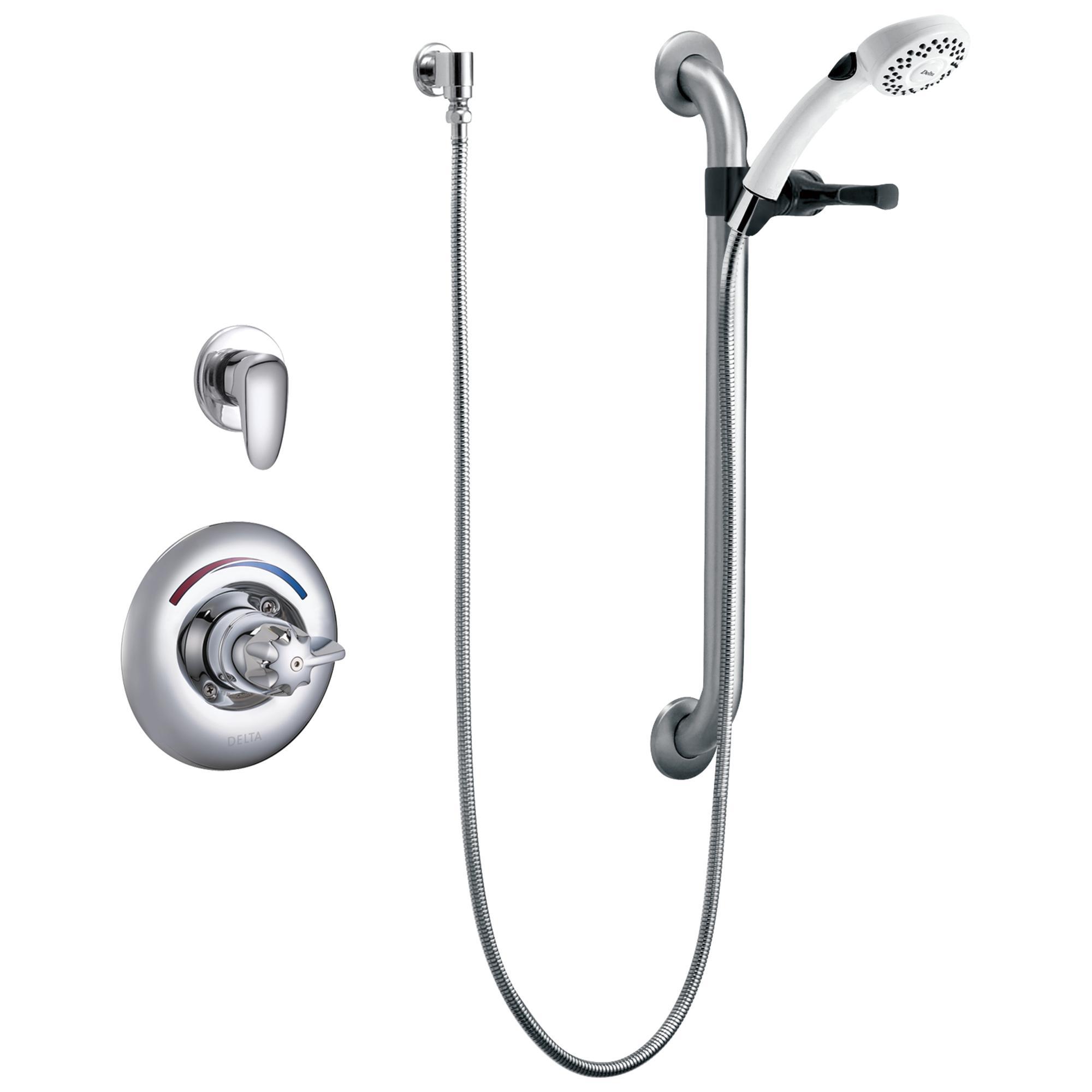 DELTA® T13H303-20 Universal Shower Valve Trim, MultiChoice®, 1.5 gpm, Polished Chrome, Import