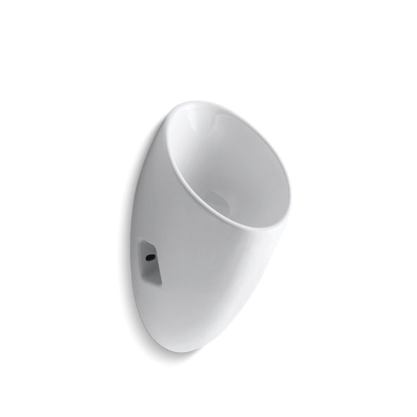 Kohler® 4917-0 Steward® Type S Waterless Urinal, Rear Spud, Wall Mount, Vitreous China, White