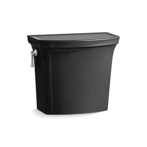Kohler® 4143-7 Corbelle® Toilet Tank, 1.28 gpf, Left Hand Lever Flush, Black
