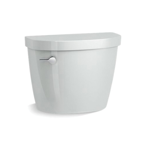 Kohler® 31614-95 Modern Toilet Tank, Cimarron®, 1.6 gpf, Left Hand Polished Chrome Trip Lever Flush, Ice Gray™