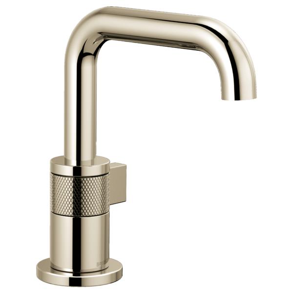 Brizo® 65035LF-PN-ECO Litze™ Lavatory Faucet, Commercial, 1.2 gpm Flow Rate, 5-9/16 in H Spout, 1 Handles, 1 Faucet Holes, Polished Nickel, Function: Traditional