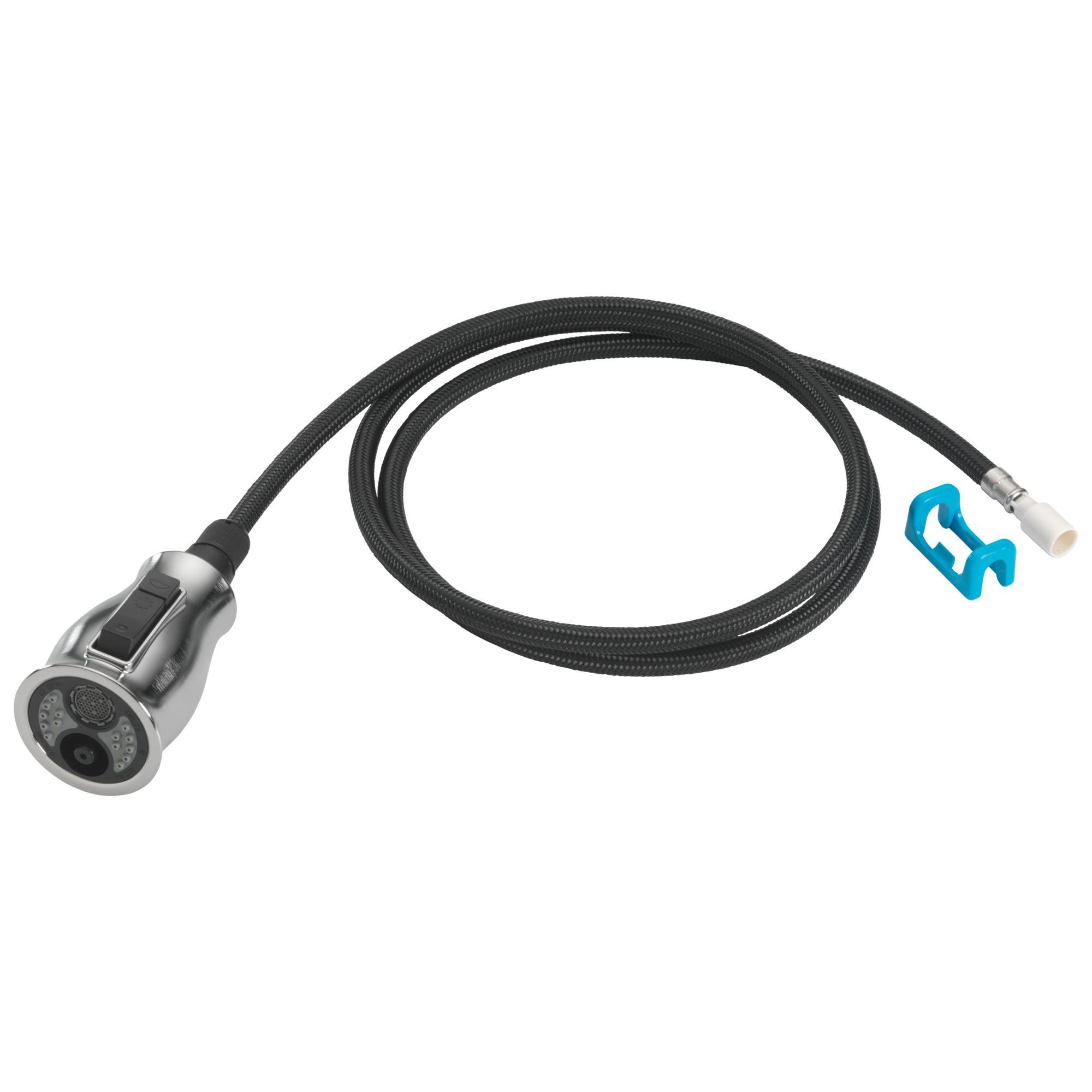 DELTA® RP90841AR Leland® Wand Assembly, For Use With Leland® 9178-DST and 9678-DST 1-Handle Pull Down Kitchen Faucet with ShieldSpray™, Arctic™ Stainless Steel Spray Head, Import