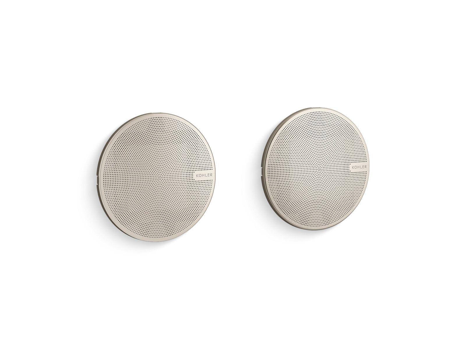 Kohler® 30318-BN K-30318 SoundTile Shower Speakers, 7 in OAW, Brass/ABS/Metal Enclosure, Vibrant Brushed Nickel Enclosure