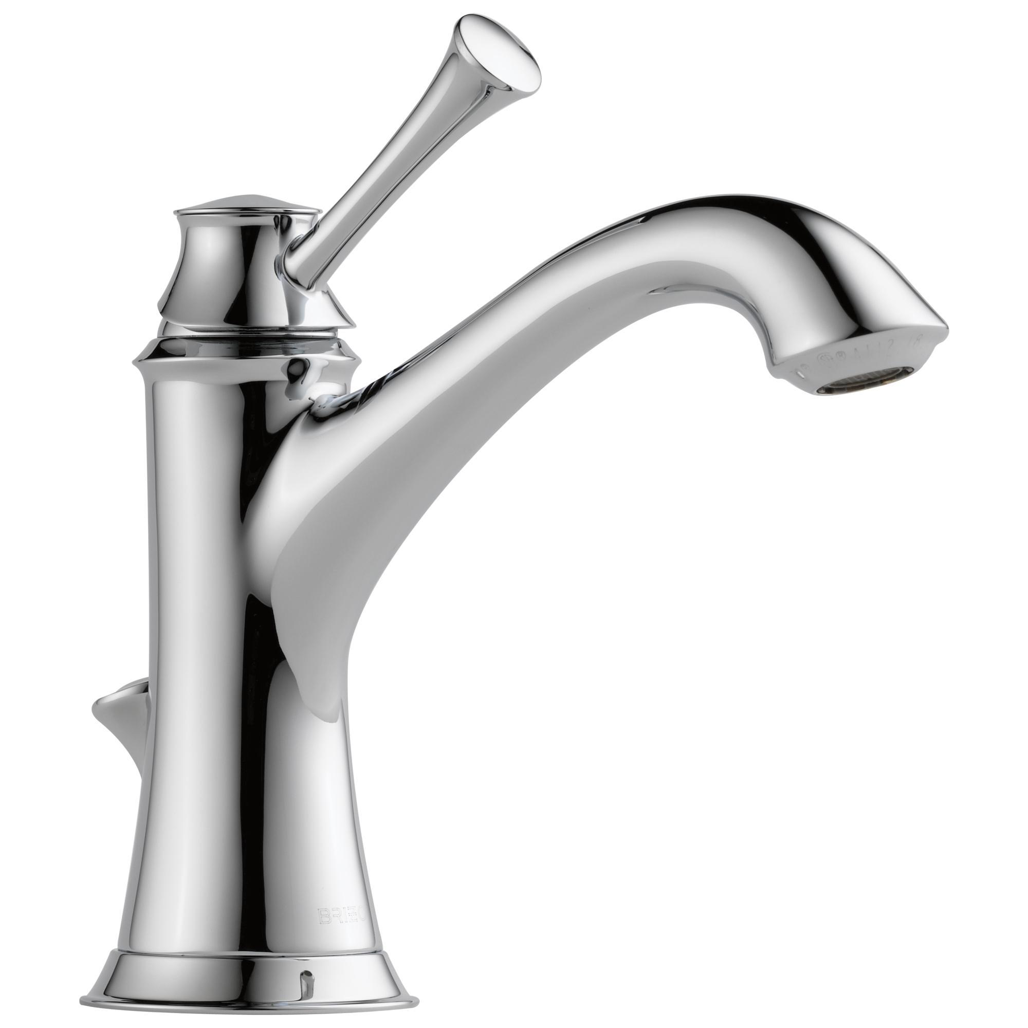Brizo® 65005LF-PC-ECO Baliza® Lavatory Faucet, Commercial, 1.2 gpm Flow Rate, 4-5/16 in H Spout, 1 Handles, Pop-Up Drain, 1 Faucet Holes, Polished Chrome, Function: Traditional