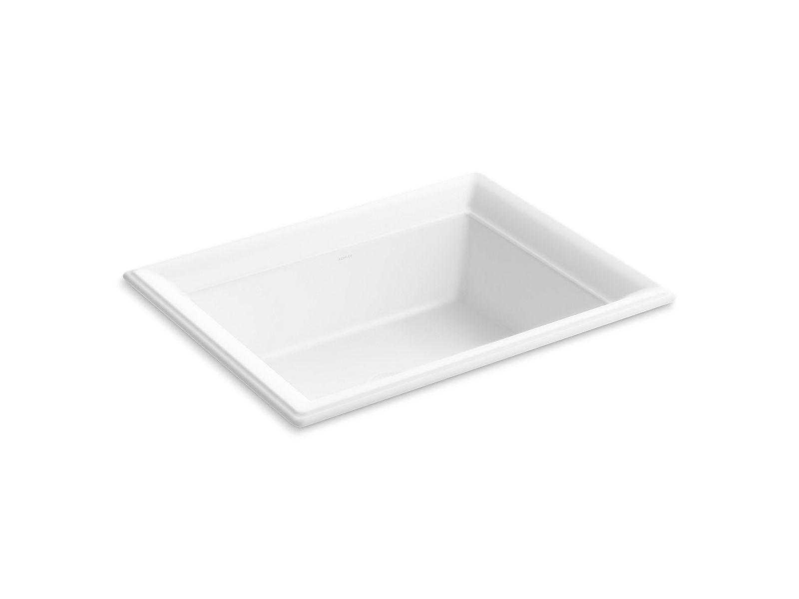 Kohler® 21781-0 Artifacts™ Bathroom Sink, Vitreous China, White