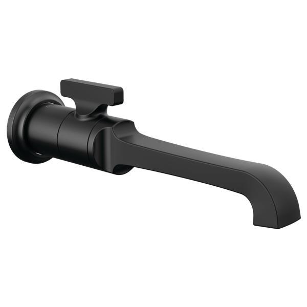 DELTA® T3589LF-BLWL Tetra™ Bathroom Faucets, 1.2 gpm Flow Rate, 1-5/8 in H Spout, Matte Black, 1 Handles, Lavatory Function