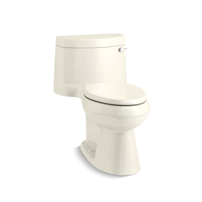 Kohler® 3619-RA-96 1-Piece Toilet, Cimarron® Comfort Height®, Elongated Bowl, 12 in Rough-In, 1.28 gpf, Biscuit