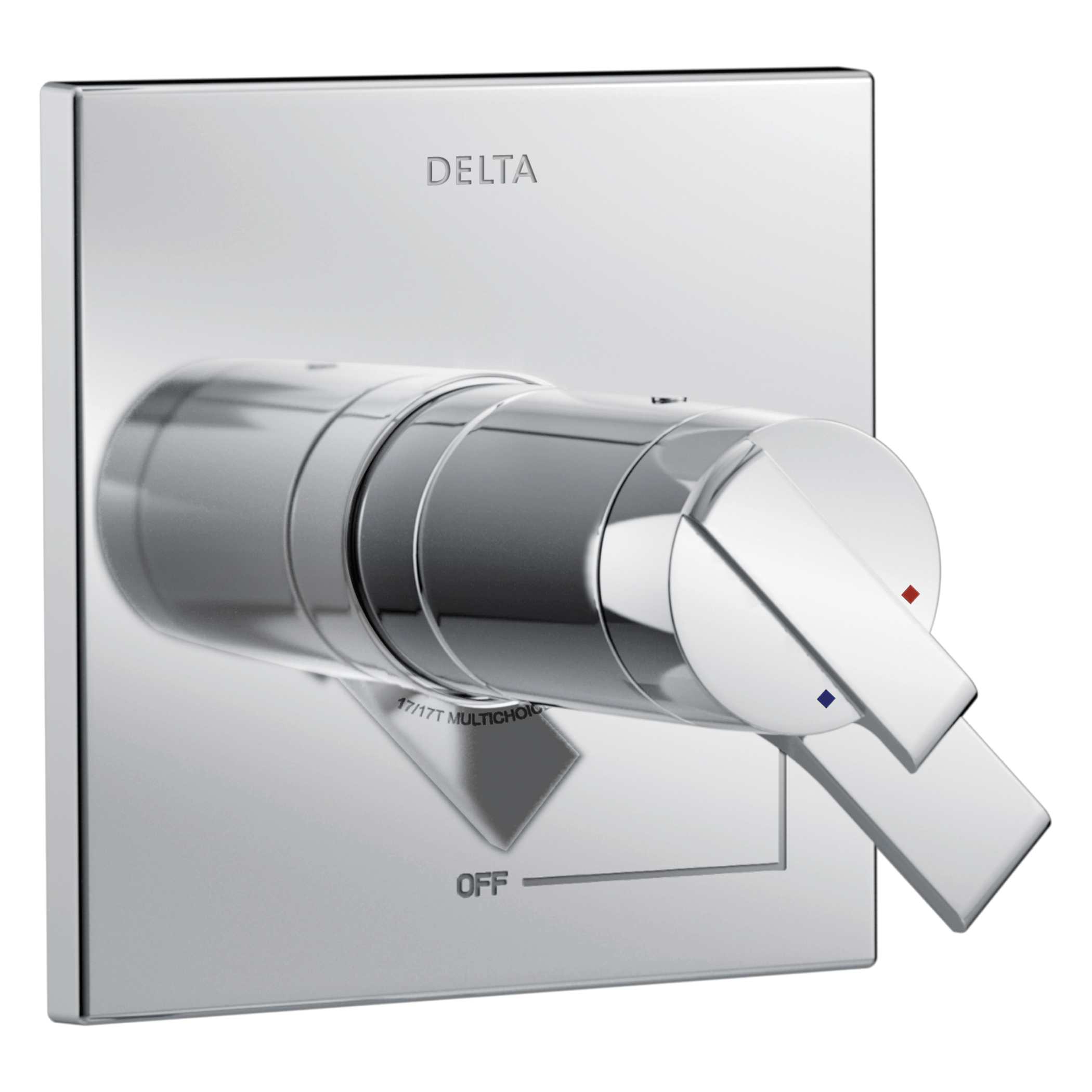 DELTA® T17T067 TempAssure® 17T 2-Function Valve Trim, 1.75 gpm Shower, Polished Chrome
